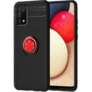 Techno Guru Samsung Galaxy A02S Ultra Koruma Sağlayan Stant Özellikli Yüzüklü Ravel Silikon Kılıf