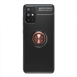Techno Guru Samsung Galaxy A31 Ultra Koruma Sağlayan Stant Özellikli Yüzüklü Ravel Silikon Kılıf