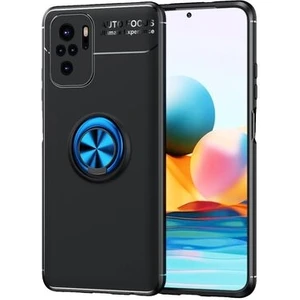 Techno Guru Redmi Note 10S Ultra Koruma Sağlayan Stant Özellikli Yüzüklü Ravel Silikon Kılıf