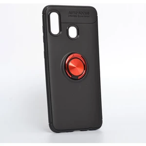 Techno Guru Samsung Galaxy A20 Ultra Koruma Sağlayan Stant Özellikli Yüzüklü Ravel Silikon Kılıf