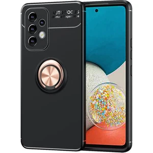 Techno Guru Samsung Galaxy A73 Ultra Koruma Sağlayan Stant Özellikli Yüzüklü Ravel Silikon Kılıf