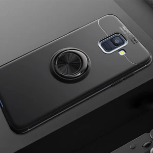 Techno Guru Samsung Galaxy J6 Ultra Koruma Sağlayan Stant Özellikli Yüzüklü Ravel Silikon Kılıf