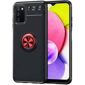 Techno Guru Samsung Galaxy A03S Ultra Koruma Sağlayan Stant Özellikli Yüzüklü Ravel Silikon Kılıf