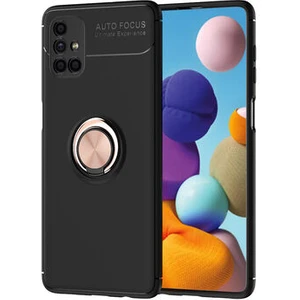 Samsung Galaxy M51  Kılıf Yüzüklü Sağlam Esnek Ringo Silikon Kapak