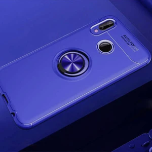 Techno Guru Huawei P20 Lite Ultra Koruma Sağlayan Stant Özellikli Yüzüklü Ravel Silikon Kılıf