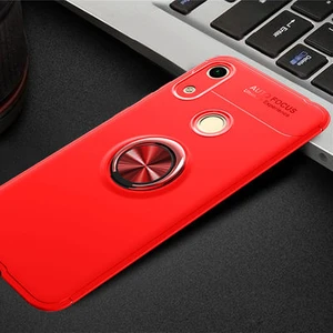 Techno Guru Huawei Y6S 2019 Ultra Koruma Sağlayan Stant Özellikli Yüzüklü Ravel Silikon Kılıf