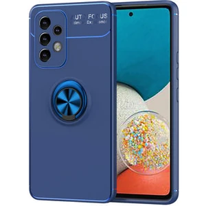 Techno Guru Samsung Galaxy A73 Ultra Koruma Sağlayan Stant Özellikli Yüzüklü Ravel Silikon Kılıf