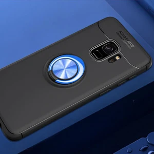 Techno Guru Samsung Galaxy S9 Ultra Koruma Sağlayan Stant Özellikli Yüzüklü Ravel Silikon Kılıf