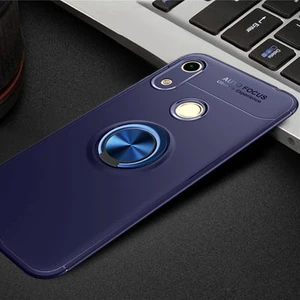 Techno Guru Honor 8A Ultra Koruma Sağlayan Stant Özellikli Yüzüklü Ravel Silikon Kılıf