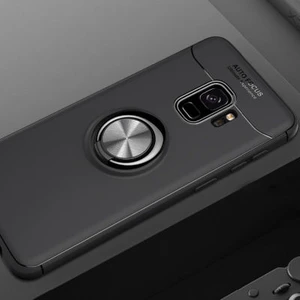 Techno Guru Samsung Galaxy S9 Ultra Koruma Sağlayan Stant Özellikli Yüzüklü Ravel Silikon Kılıf