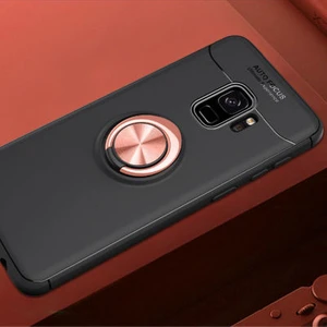 Techno Guru Samsung Galaxy S9 Ultra Koruma Sağlayan Stant Özellikli Yüzüklü Ravel Silikon Kılıf