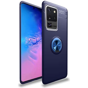 Samsung Galaxy S20 Ultra  Kılıf Yüzüklü Sağlam Esnek Ringo Silikon Kapak