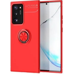 Techno Guru Samsung Galaxy Note 20 Ultra Ultra Koruma Sağlayan Stant Özellikli Yüzüklü Ravel Silikon Kılıf