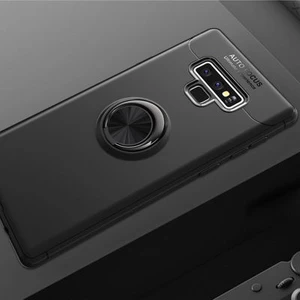 Techno Guru Samsung Galaxy Note 9 Ultra Koruma Sağlayan Stant Özellikli Yüzüklü Ravel Silikon Kılıf