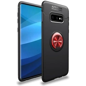 Techno Guru Samsung Galaxy S10E Ultra Koruma Sağlayan Stant Özellikli Yüzüklü Ravel Silikon Kılıf