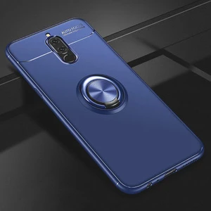 Techno Guru Huawei Mate 10 Lite Ultra Koruma Sağlayan Stant Özellikli Yüzüklü Ravel Silikon Kılıf
