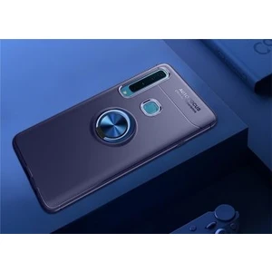 Techno Guru Samsung Galaxy A9 2018 Ultra Koruma Sağlayan Stant Özellikli Yüzüklü Ravel Silikon Kılıf