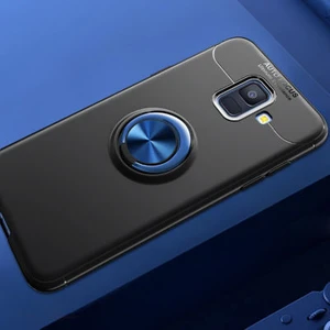Techno Guru Samsung Galaxy J6 Ultra Koruma Sağlayan Stant Özellikli Yüzüklü Ravel Silikon Kılıf