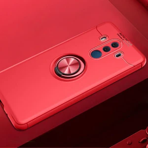Techno Guru Huawei Mate 10 Pro Ultra Koruma Sağlayan Stant Özellikli Yüzüklü Ravel Silikon Kılıf