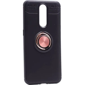Techno Guru Oppo RX17 Pro Ultra Koruma Sağlayan Stant Özellikli Yüzüklü Ravel Silikon Kılıf