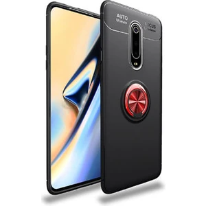 Techno Guru Xiaomi Mi 9t Ultra Koruma Sağlayan Stant Özellikli Yüzüklü Ravel Silikon Kılıf