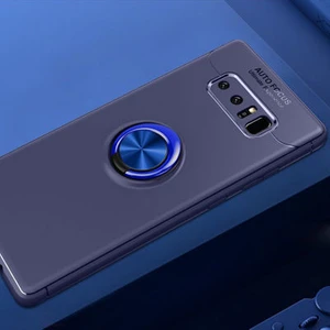 Techno Guru Samsung Galaxy Note 8 Ultra Koruma Sağlayan Stant Özellikli Yüzüklü Ravel Silikon Kılıf