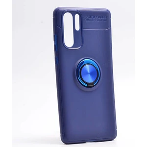 Techno Guru Huawei P30 Pro Ultra Koruma Sağlayan Stant Özellikli Yüzüklü Ravel Silikon Kılıf
