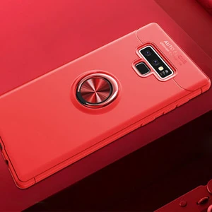 Techno Guru Samsung Galaxy Note 9 Ultra Koruma Sağlayan Stant Özellikli Yüzüklü Ravel Silikon Kılıf