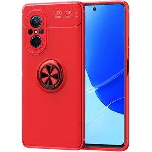 Techno Guru Huawei Nova 9 Se Ultra Koruma Sağlayan Stant Özellikli Yüzüklü Ravel Silikon Kılıf