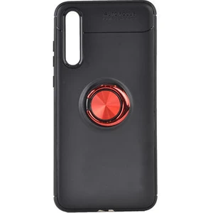 Techno Guru Huawei P20 Pro Ultra Koruma Sağlayan Stant Özellikli Yüzüklü Ravel Silikon Kılıf