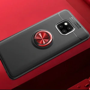 Huawei Mate 20 Pro  Kılıf Yüzüklü Sağlam Esnek Ringo Silikon Kapak