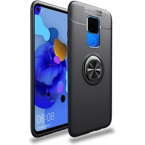 Techno Guru Huawei Mate 30 Lite Ultra Koruma Sağlayan Stant Özellikli Yüzüklü Ravel Silikon Kılıf