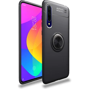 Techno Guru Huawei P Smart Pro 2019 Ultra Koruma Sağlayan Stant Özellikli Yüzüklü Ravel Silikon Kılıf
