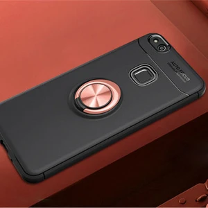 Techno Guru Huawei P10 Lite Ultra Koruma Sağlayan Stant Özellikli Yüzüklü Ravel Silikon Kılıf