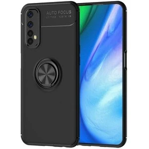 Techno Guru Realme 7 Ultra Koruma Sağlayan Stant Özellikli Yüzüklü Ravel Silikon Kılıf