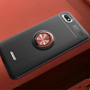Techno Guru Redmi 6A Ultra Koruma Sağlayan Stant Özellikli Yüzüklü Ravel Silikon Kılıf