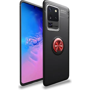 Samsung Galaxy S20 Ultra  Kılıf Yüzüklü Sağlam Esnek Ringo Silikon Kapak