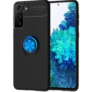 Techno Guru Samsung Galaxy S21 Plus Ultra Koruma Sağlayan Stant Özellikli Yüzüklü Ravel Silikon Kılıf