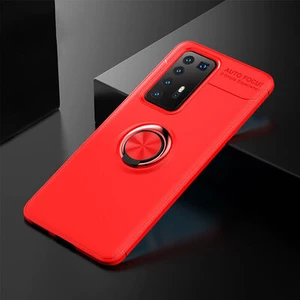 Huawei P40 Pro  Kılıf Yüzüklü Sağlam Esnek Ringo Silikon Kapak