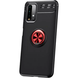 Techno Guru Redmi Note 9 4g Ultra Koruma Sağlayan Stant Özellikli Yüzüklü Ravel Silikon Kılıf