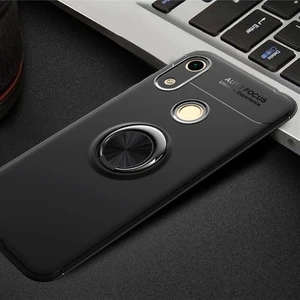 Techno Guru Honor 8A Ultra Koruma Sağlayan Stant Özellikli Yüzüklü Ravel Silikon Kılıf