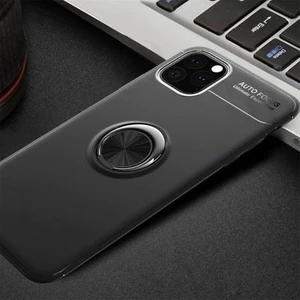 Techno Guru iPhone 11 Pro Ultra Koruma Sağlayan Stant Özellikli Yüzüklü Ravel Silikon Kılıf