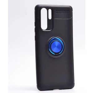 Techno Guru Huawei P30 Pro Ultra Koruma Sağlayan Stant Özellikli Yüzüklü Ravel Silikon Kılıf