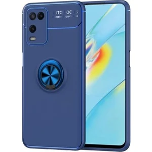 Techno Guru Oppo A54 4g Ultra Koruma Sağlayan Stant Özellikli Yüzüklü Ravel Silikon Kılıf