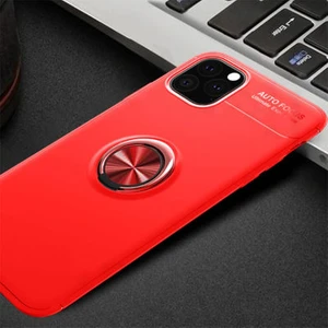 Techno Guru iPhone 11 Pro Max Ultra Koruma Sağlayan Stant Özellikli Yüzüklü Ravel Silikon Kılıf
