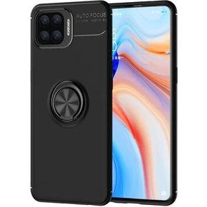 Techno Guru Oppo Reno A73 Ultra Koruma Sağlayan Stant Özellikli Yüzüklü Ravel Silikon Kılıf