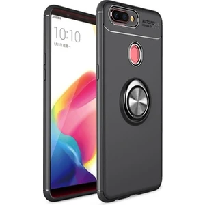 Techno Guru Oppo Ax7 Ultra Koruma Sağlayan Stant Özellikli Yüzüklü Ravel Silikon Kılıf