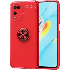 Techno Guru Oppo A54 4g Ultra Koruma Sağlayan Stant Özellikli Yüzüklü Ravel Silikon Kılıf