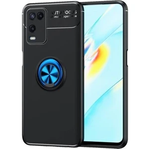 Techno Guru Oppo A54 4g Ultra Koruma Sağlayan Stant Özellikli Yüzüklü Ravel Silikon Kılıf