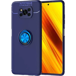 Techno Guru Poco X3 Pro Ultra Koruma Sağlayan Stant Özellikli Yüzüklü Ravel Silikon Kılıf